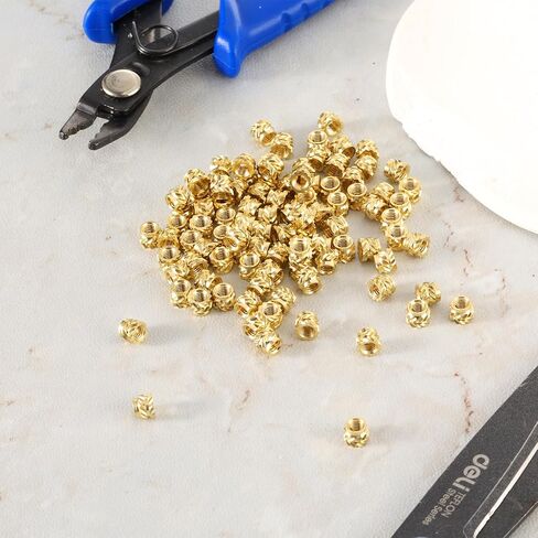 100 قطعة من Amabro 100 قطعة M3x4x5mm إدراجات مترابطة، طباعة ثلاثية الأبعاد صواميل نحاسية مترابطة خيط صامولة نحاسية حرارية مخرشة لأجزاء الطباعة ثلاثية الأبعاد للكمبيوتر المحمول والسيارات غلاف بلاستيكي in Kuwait