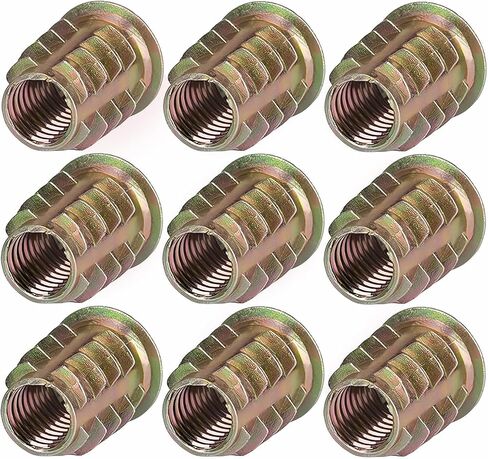 M4 x 10 mm Threaded Inserts Nuts, Hex Drive Threaded Wood Inserts, Threaded Wood Inserts Bolt Fastener Connector Hex Socket Drive for Wood Furniture, 150Pcs in Saudi Arabia