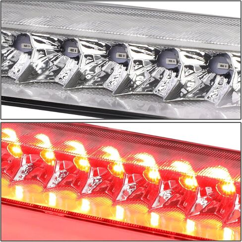 DNA MOTORING 3BL-4RUNNER10-LED-CH كروم الإسكان LED ضوء الفرامل الذيل الثالث [متوافق مع 10-16 4Runner / 14-16 هايلاندر / 10-15 بريوس / 12-16 بريوس C / 12-16 بريوس V / 11-16 سيينا ] in Saudi Arabia
