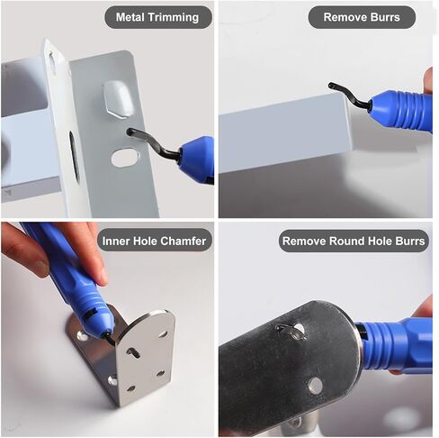 Wozoohyi Deburring Tool + 10 Pcs BS1010 Rotary Deburr Blades,Deburring Chamfer Tool for Wood/Plastic/Aluminum/Copper/PVC/3D Printing and Steel,Deburing Tool with Handle (1) in Saudi Arabia