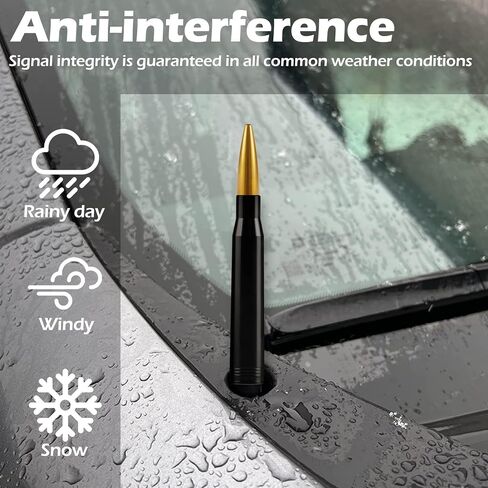 Urehepo Bullet Antenna, Antenna for Truck, Car Antenna Replacement, Truck Antenna, Truck Accessories for Men, Fit for Ford F150, Fit for Chevy Silverado 1500, Fit for Gmc Sierra 1500, Red in Saudi Arabia