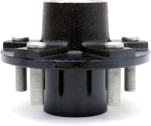 FKG Trailer Hub Spindle Kit 5 Bolt on 4.5" Bolt Circle Fit for 2,200 lb. axles 1-1/16 Inch Straight Spindles, Set of 2 in Saudi Arabia