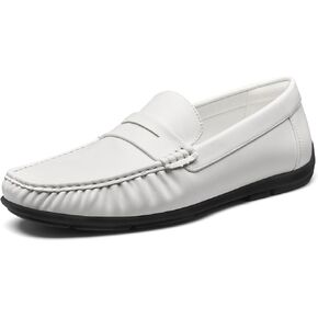 HEEZ Men's Loafers Slip On Dress Shoes Penny Loafers Leather Casual Driving Boat Shoes for Men in Kuwait