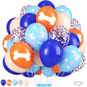 البالونات البناء ، 12 بوصة من الذهب الأسود الأسود البرتقالي البالونات للأطفال للأطفال in Kuwait