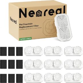 رسمية 6 حزمة اللاسلكية ، فطائر استبدال نافورة القطة والإسفنج قبل المرشح لمدة 108 أوقية/3.2 نافورة مياه الحيوانات الأليفة الفولاذ المقاوم للصدأ غير القابل للبرد in Kuwait