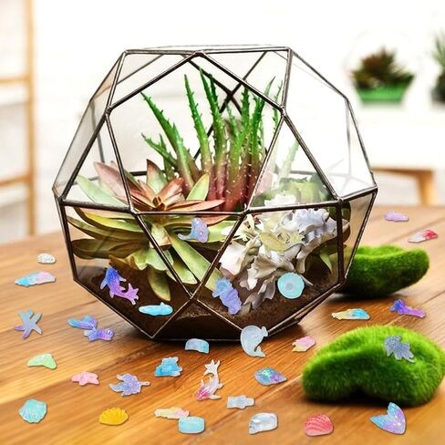 200 Pcs Ocean Mini Resin Animals, Tiny Sea Animal Figurines Miniature Plastic Figures for Dollhouse Fairy Garden Accessories Aquarium Decor DIY Crafts Fish Tank Potted Micro Landscape in Kuwait