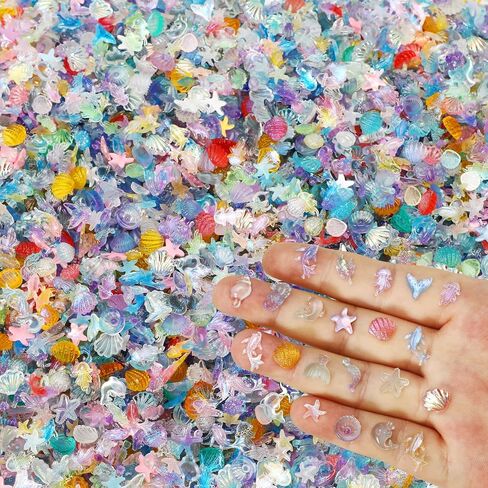 200 Pcs Ocean Mini Resin Animals, Tiny Sea Animal Figurines Miniature Plastic Figures for Dollhouse Fairy Garden Accessories Aquarium Decor DIY Crafts Fish Tank Potted Micro Landscape in Kuwait