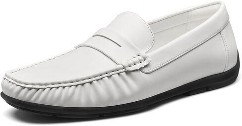 Heez Men's Refeters Slip on Dress Shoes Penny Penny Leather Leather Discal Driving Boat Shoes for Men in Kuwait