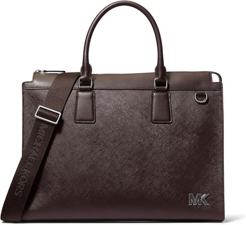 Michael Kors Men's Edison Portfolio Briefcase, Black Hardware/Black in Saudi Arabia