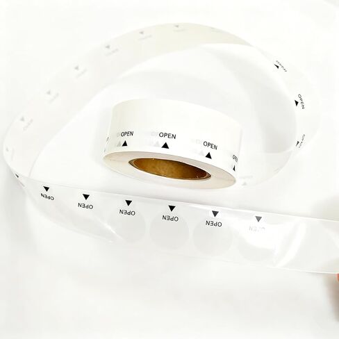 ملصقات دائرة واضحة ، 1 بوصة ، 1000 قطعة ، نقاط لاصقة مقاومة للماء للأظرف والتعبئة والتغليف in Kuwait