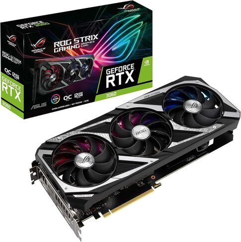 ASUS ROG-STRIX-RTX3060-O12G-V2-GAMING Graphic Card & ASUS ROG Herculx Graphics Card Anti-Sag Holder Bracket in Saudi Arabia