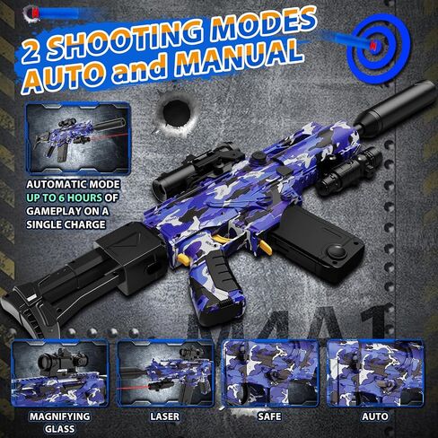 قناصة قاذفة تلقائية للألعاب الرغوية لبنادق NERF مع نطاق و IR ، لعبة Dart Blaster Electric مع 30 Dart Storag ، 120 الرغوة ، وألعاب ألعاب Air Technology For Technology for Kids in Saudi Arabia