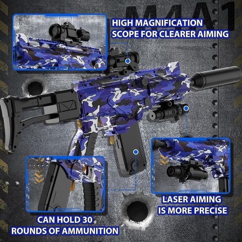 قناصة قاذفة تلقائية للألعاب الرغوية لبنادق NERF مع نطاق و IR ، لعبة Dart Blaster Electric مع 30 Dart Storag ، 120 الرغوة ، وألعاب ألعاب Air Technology For Technology for Kids in Saudi Arabia