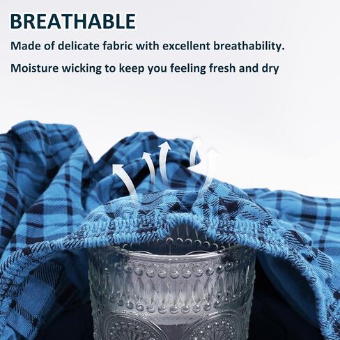 2Pcs Men's Boxer Shorts, Boxers for Men, Relaxed Fit, Moisture Wicking, Blue in Saudi Arabia