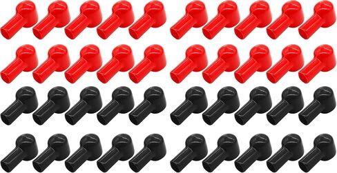 20 PCS Battery Terminal Boots Coverings Hosulating Covers ، Conbort Cable Cable Caps أدوات استبدال للسيارات البحرية التجارية in Kuwait