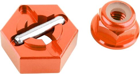 بالنسبة إلى H16BM RC CAR UPGRADE ALUMINIM WELLE HEX 16440 & PINS M20101 & M40 WHEET LOCK BRAPE PRAPES لـ 1/16 H16BM H16GT H16DR JC16EP و 1/14 H14BM 14209 14210 JC14EP 14301 14303 TRUCKS (Blue) in Kuwait