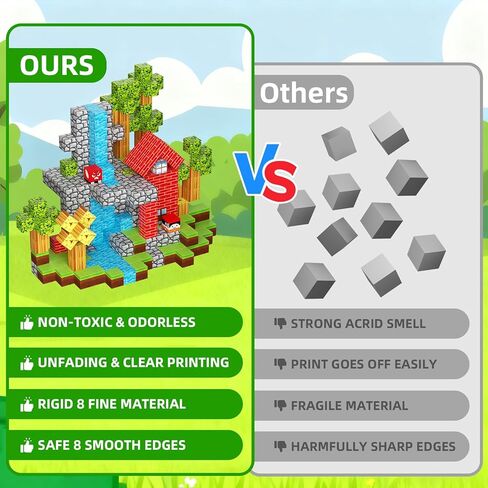 176 PCS Magnetic Blocks for Kids Ages 4-8, STEM Building Toys for 3+ Year Old Boys Girls, Magnetic Tiles Stacking Blocks Educational Preschool Toys Birthday Gifts in Saudi Arabia