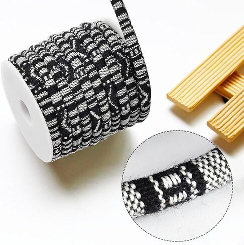 10 Yards Blue Ethnic Style Cloth Cord Bohemia Braid Round Friendship Rope Colorful Fabric Thread Polyester Colored Strings With Spool for Jewelry Making Necklaces Bracelets Beading Diy Craft in Saudi Arabia