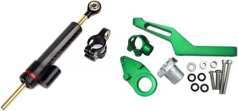 For Ninja ZX-6R ZX636 ZX6R ninja zx6r zx636 2025 2024 2023 2022-2019 motorcycle accessories steering shock absorber steering shock absorber stabilizer steering damping bracket（Titanium color kit） in Kuwait