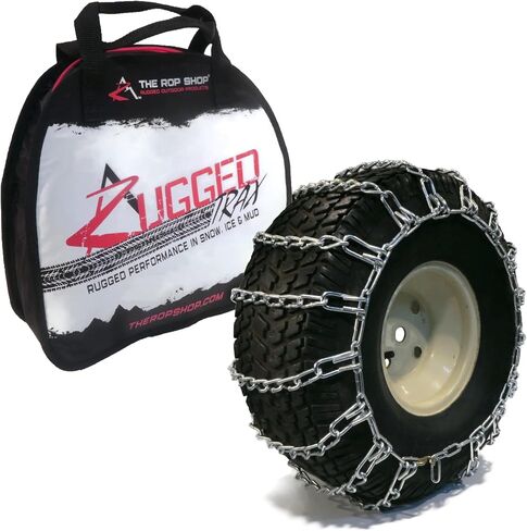 The ROP Shop Pair of 2 Link Tire Chains & Tensioners 14x5.5x5 for Snow Blowers, Lawn & Garden Tractors, Mowers & Riders, UTV, ATV, 4-Wheelers, Utility Vehicles in Saudi Arabia