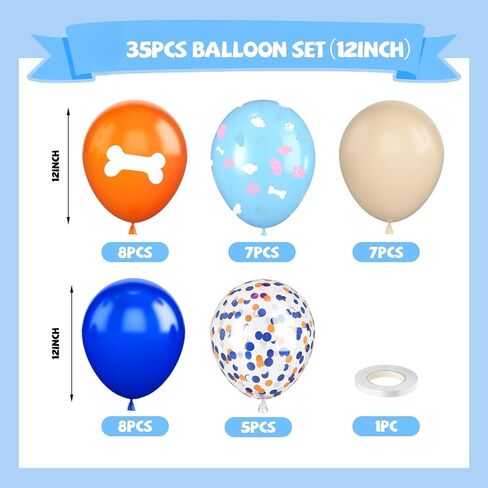 البالونات البناء ، 12 بوصة من الذهب الأسود الأسود البرتقالي البالونات للأطفال للأطفال in Kuwait