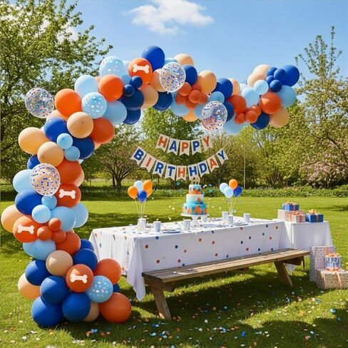 البالونات البناء ، 12 بوصة من الذهب الأسود الأسود البرتقالي البالونات للأطفال للأطفال in Kuwait