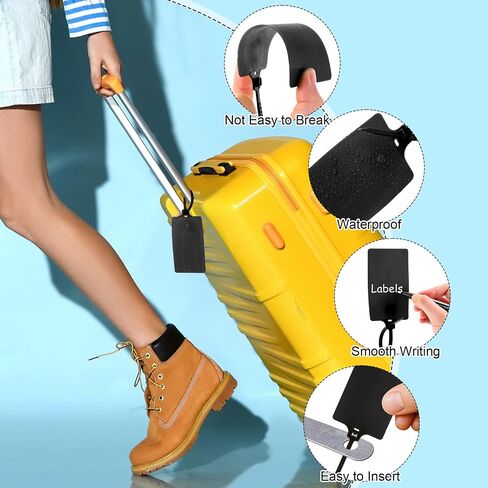 Chunful 500 Pcs Blank Plastic Tags Sealing Shipping Tags 3.94"x 2.36" Waterproof Labels Bulk Writable Hanging Tag Ties Sealing Strap Reusable Disposable Mark Labels for Keys Luggage Logistic(Colored) in Saudi Arabia