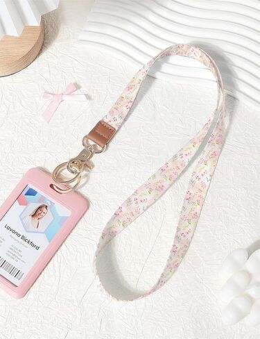 Lanyards for Keys, Neck Lanyards for ID Badges with Metal Hook, Cute Keychain Lanyard for Women in Kuwait