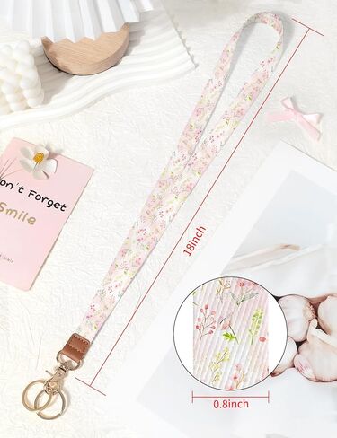 Lanyards for Keys, Neck Lanyards for ID Badges with Metal Hook, Cute Keychain Lanyard for Women in Kuwait
