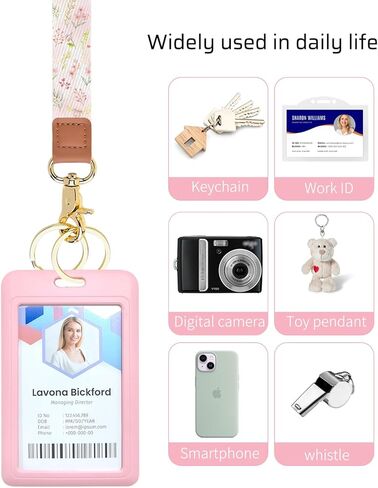 Lanyards for Keys, Neck Lanyards for ID Badges with Metal Hook, Cute Keychain Lanyard for Women in Kuwait
