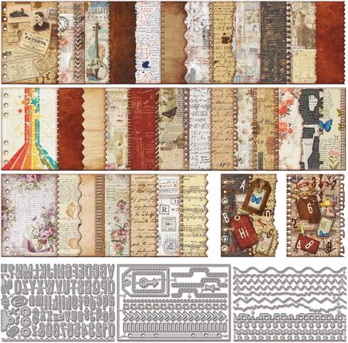 GLOBLELAND Photo Album Book Corners Cutting Dies for Card Making Clip Album Frame Die Cuts Label Frame Cut Dies for DIY Scrapbooking Journal Embossing Paper Craft Gifts Decor in Saudi Arabia
