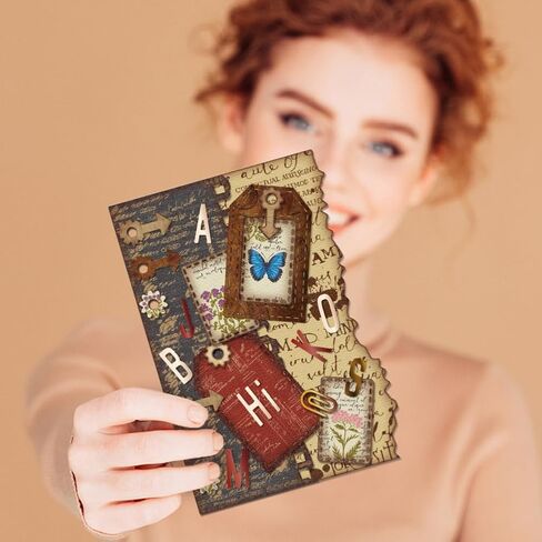 GLOBLELAND Photo Album Book Corners Cutting Dies for Card Making Clip Album Frame Die Cuts Label Frame Cut Dies for DIY Scrapbooking Journal Embossing Paper Craft Gifts Decor in Saudi Arabia