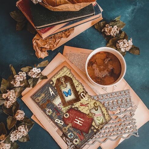 GLOBLELAND Photo Album Book Corners Cutting Dies for Card Making Clip Album Frame Die Cuts Label Frame Cut Dies for DIY Scrapbooking Journal Embossing Paper Craft Gifts Decor in Saudi Arabia