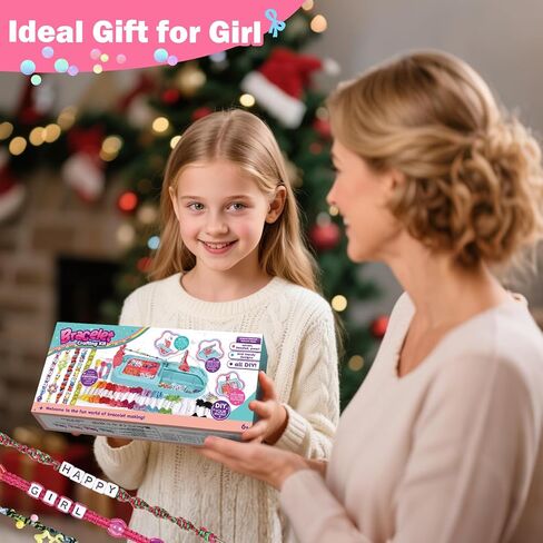 Arts and Crafts for Kids Ages 8-12,Friendship Bracelet Making Kit for Girl,DIY Arts and Crafts Maker for Kids,Jewelry Making Kit Christmas Gifts for Ages 6 7 8 9 10 11 12 Year Old (Purple) in Kuwait