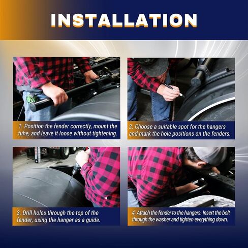 Torque 2 مجموعة من مجموعة Poly Fender Thunting Kit Black ، مجموعة تركيب البوليمر للتشغيل لشاحنة شبه (2 × TRQF401) in Saudi Arabia