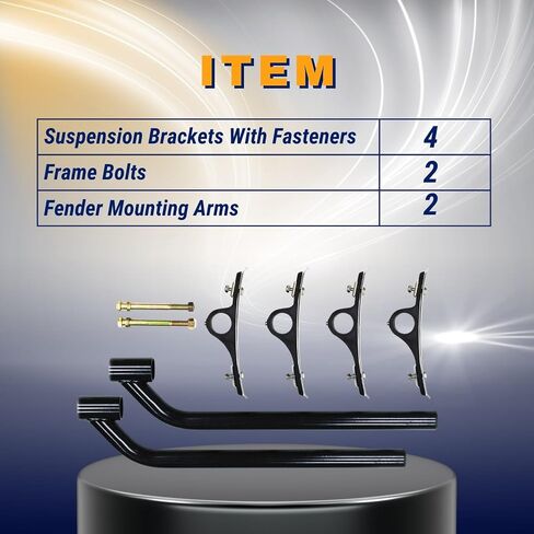 Torque 2 مجموعة من مجموعة Poly Fender Thunting Kit Black ، مجموعة تركيب البوليمر للتشغيل لشاحنة شبه (2 × TRQF401) in Saudi Arabia
