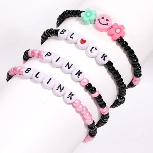 AICaes for Katseye Merch Friendship Bracelets Inspired by KATSEYE Concert Merch Stackable Stretch K-pop Beaded Bracelets Unique Merchandise Jewelry Gifts for Fans Women Men in Saudi Arabia