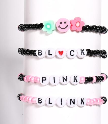 AICaes for Katseye Merch Friendship Bracelets Inspired by KATSEYE Concert Merch Stackable Stretch K-pop Beaded Bracelets Unique Merchandise Jewelry Gifts for Fans Women Men in Saudi Arabia