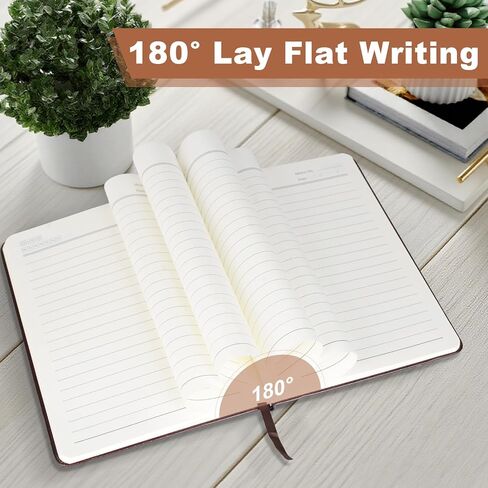 Azureal Journal for Women Men, Lined Journaling Notebooks A5 5.7X 8.3 in, Hardcover Leather Journal Diary 160 Pages, Journals for Writing, Travel, Business, Home & School (Brown) in Kuwait