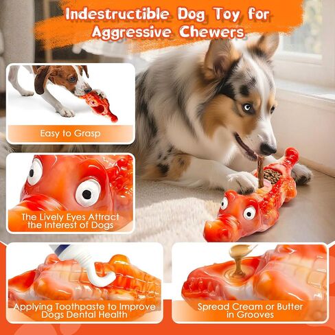 Dog Chew Toys for Aggressive Chewers,Indestructible Toy for Large Dogs,Tough Dog Toys to Keep Them Busy & Reduce Boredom for Medium, Large Dogs in Kuwait