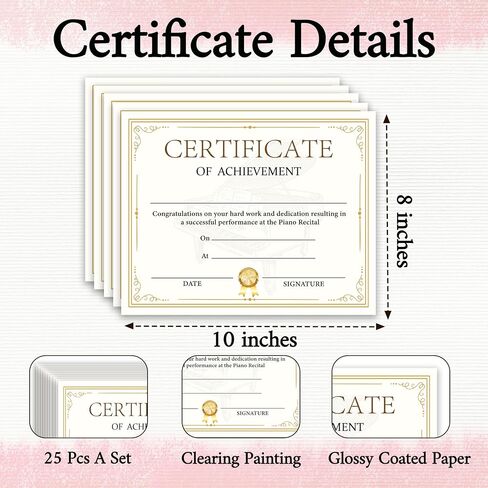 Super Star Award Certificate, Golden Stars Achievement Certificates for Students, Birthday Certificates for Students, Back to School Teacher Supplies, Student of The Week Certificate, 25 Pcs (04) in Saudi Arabia