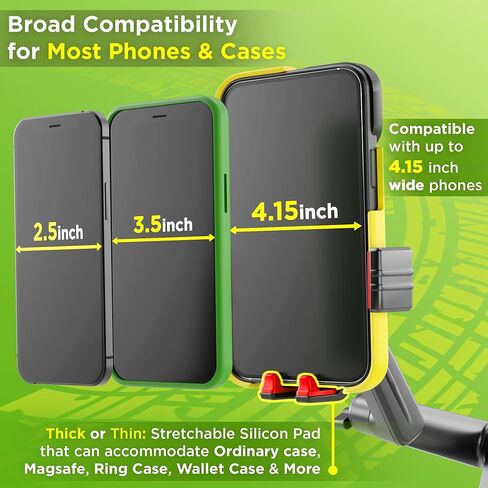 Truck Phone Holder Mount Heavy Duty Super Suction Cup, Cell Phone Holder for Truck Dashboard Windshield 16.9 inch Long Arm & Stable, Compatible with iPhone & Samsung, Gray, Semi Truck in Saudi Arabia