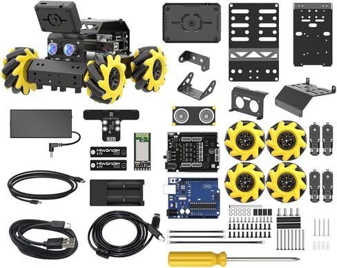 miniAuto AI Vision Robot Car for Arduino Programmable Smart Robot Car with ESP32 Camera, Line Tracking Color/Target Recognition Obstacle Avoidance, STEM Projects Educational Robot Set, Standard Kit in Saudi Arabia