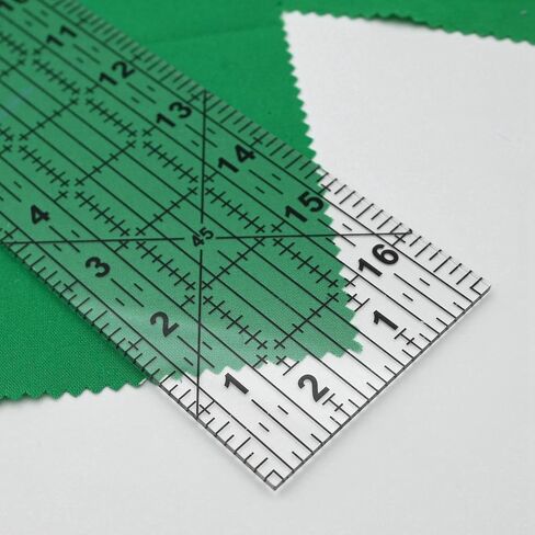 Sewing Ruler,Quilting Ruler Acrylic 6"x17" with Non-Slip Rings 12 Pieces in Kuwait