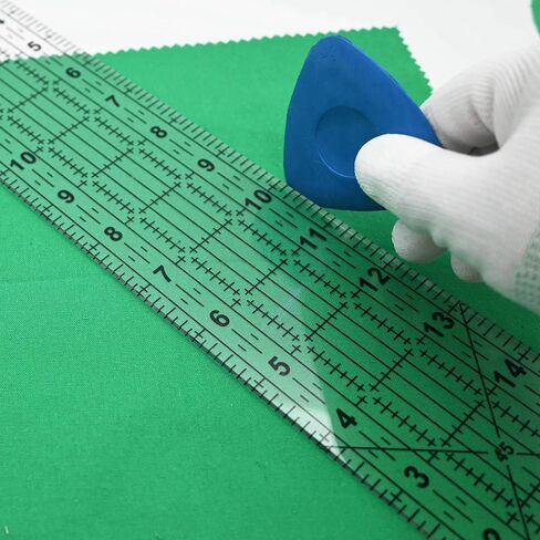 Sewing Ruler,Quilting Ruler Acrylic 6"x17" with Non-Slip Rings 12 Pieces in Kuwait