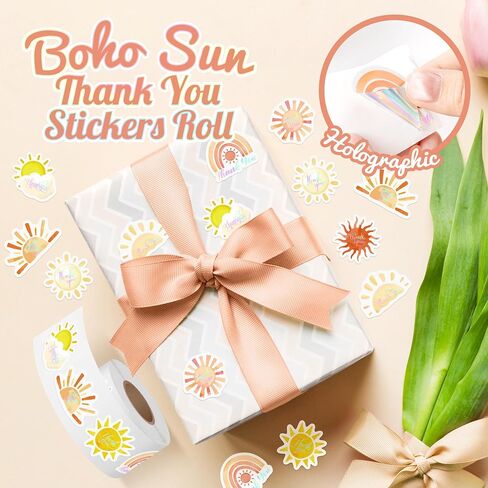 500Pcs Holographic Ocean Animal Thank You Stickers Roll Under The Sea Marine Life Creature Turtle Jellyfish Dolphin Self-Adhesive Labels for Small Business Packaging Envelopes Seals Gift Bags Boxes in Saudi Arabia
