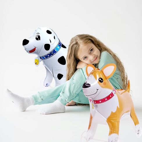 Self-Standing Walking Dolphin Balloons with Wheels Birthday Party Decorations Kids Gift Ocean Animals Foil Mylar Balloon Cute Sea Theme Birthday Party Children Toys Supplies(Blue) in Kuwait