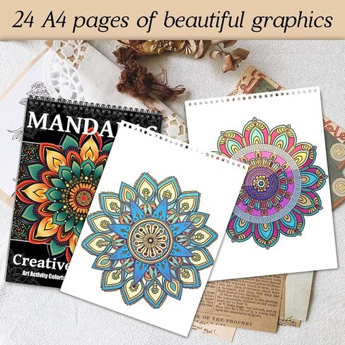 Connect The Dots Coloring Book for Adults Relaxation, 30 Patterns Dot-to-Dot Coloring Book for Adults Relaxation, Coloring Activity Book, Stress-Relief Activity Book Mindfulness Gifts to Relax in Saudi Arabia