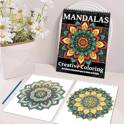 Connect The Dots Coloring Book for Adults Relaxation, 30 Patterns Dot-to-Dot Coloring Book for Adults Relaxation, Coloring Activity Book, Stress-Relief Activity Book Mindfulness Gifts to Relax in Saudi Arabia