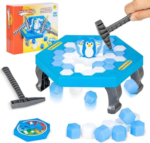 SS Save Penguin On Ice Game, Penguin Trap Break ice Activate Family Party Ice Breaking Kids Puzzle Table Knock Block in Saudi Arabia